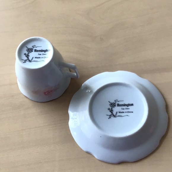 Remington China Demi Cup & Saucer, VTG - Picture 3 of 4